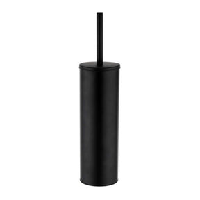 Kartell Nero Round Wall Mounted Toilet Brush and Holder in Black