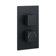 Kartell Nero Square Concealed Thermostatic Shower Valve in Matt Black