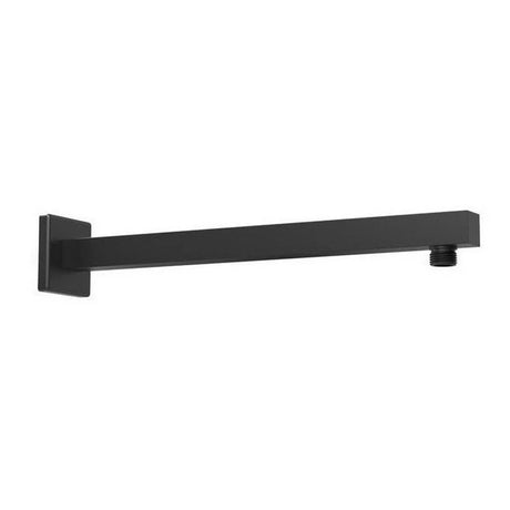 Kartell Nero Square Wall Mounted Shower Arm in Matt Black