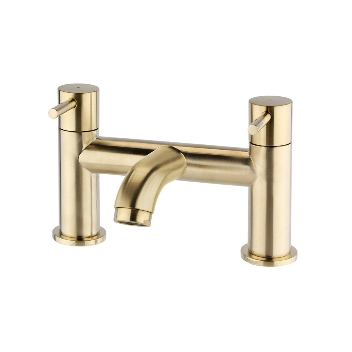 Kartell Ottone Bath Filler in Brushed Brass
