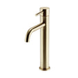 Kartell Ottone Nero High Rise Mono Basin Mixer in Brushed Brass