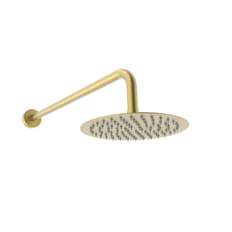 Kartell Ottone Round Fixed Overhead Drencher in Brushed Brass