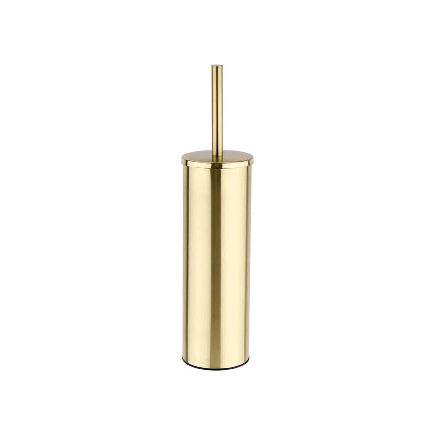 Kartell Ottone Wall Mounted Toilet Brush and Holder in Brushed Brass