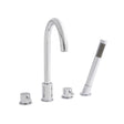 Kartell Plan 4 Hole Bath Shower Mixer in Chrome