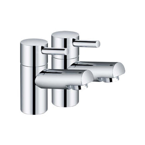 Kartell Plan Basin Pillar Taps in Chrome