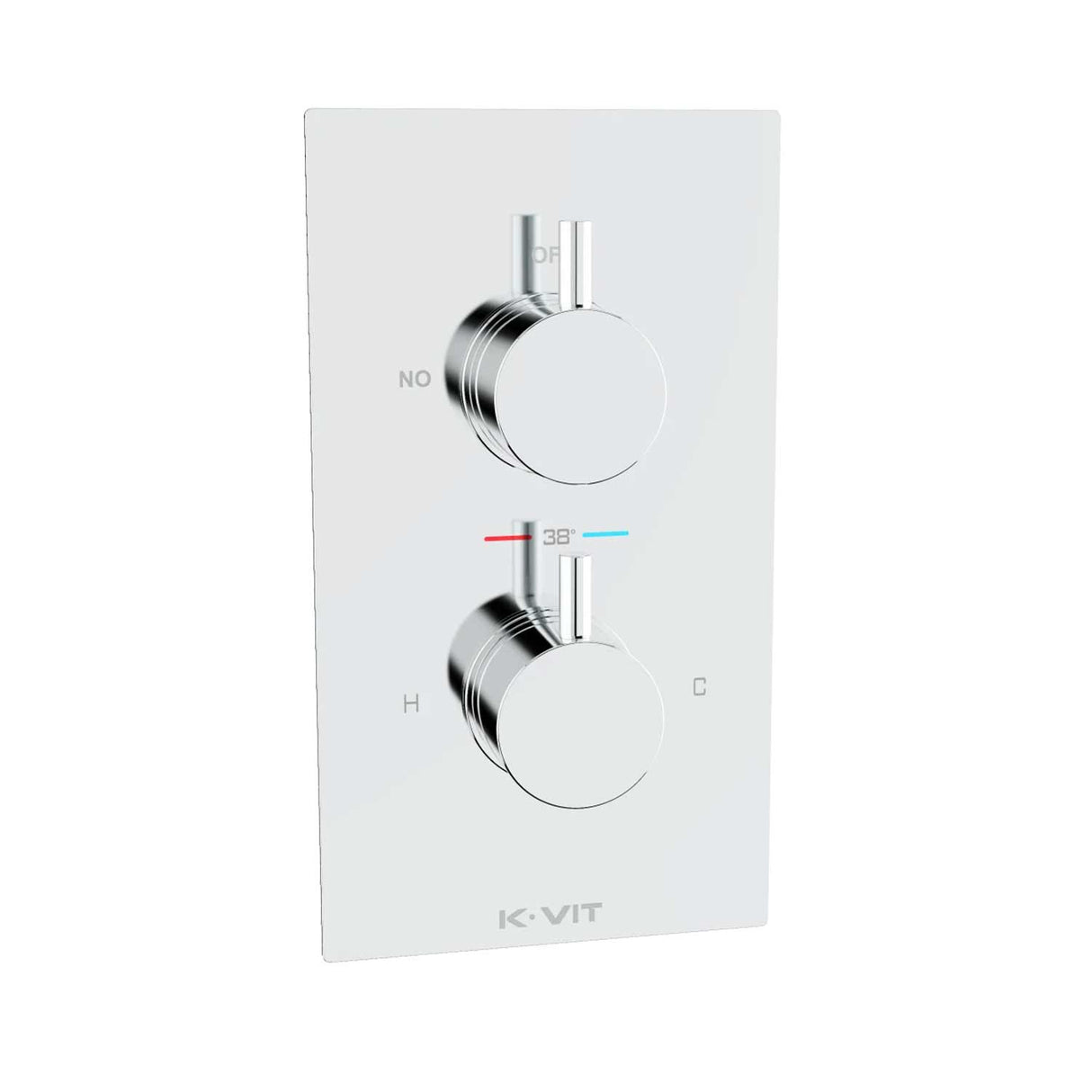 Kartell Plan Concealed Thermostatic Shower Valve in Chrome