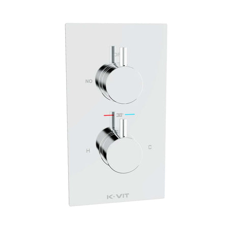 Kartell Plan Concealed Thermostatic Shower Valve in Chrome