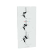 Kartell Plan Concealed Thermostatic Triple Shower Valve in Chrome