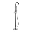 Kartell Plan Freestanding Bath Shower Mixer in Chrome