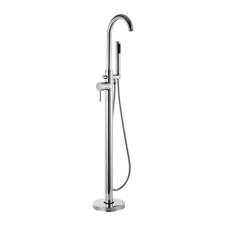 Kartell Plan Freestanding Bath Shower Mixer in Chrome
