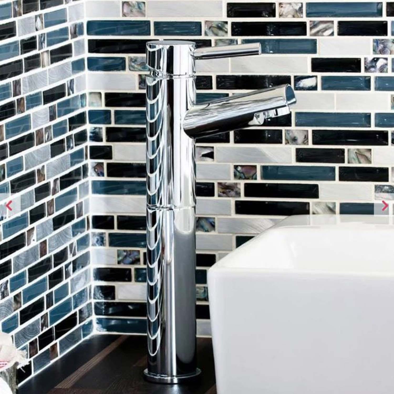 Kartell Plan High Rise Basin Mixer in Chrome lifestyle