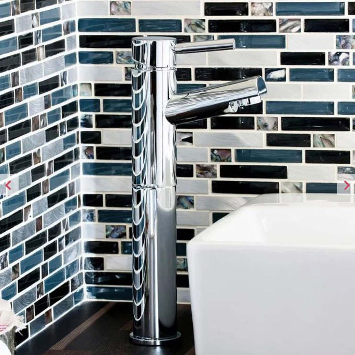 Kartell Plan High Rise Basin Mixer in Chrome lifestyle