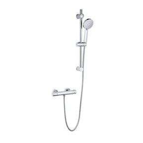 Kartell Plan Thermostatic Bar Shower with Adjustable Slide Rail Kit in Chrome