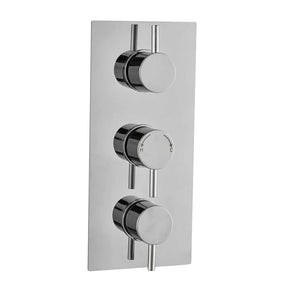 Kartell Plan Triple Concealed Thermostatic Shower Valve in Chrome
