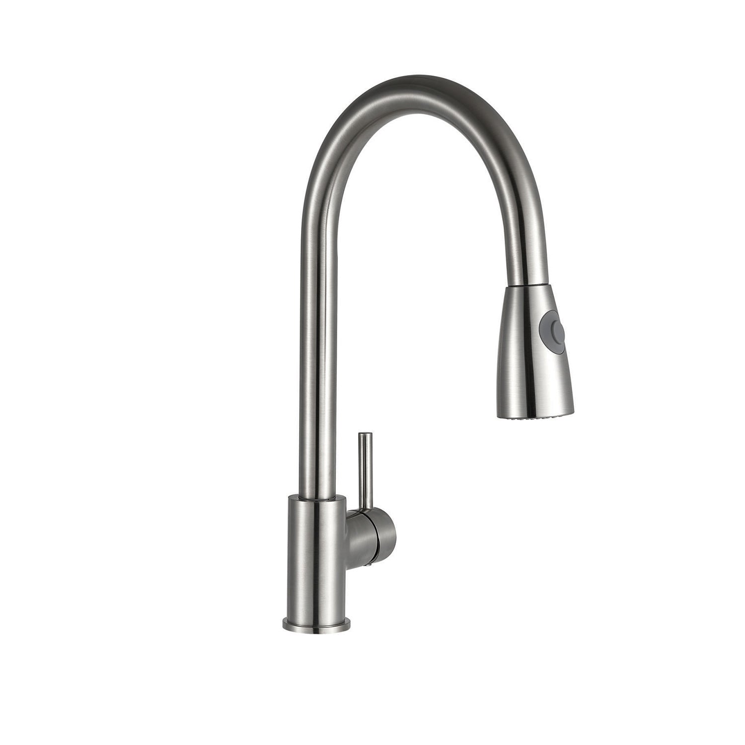 Kartell Pull Out Kitchen Sink Mixer Tap in Brushed Steel
