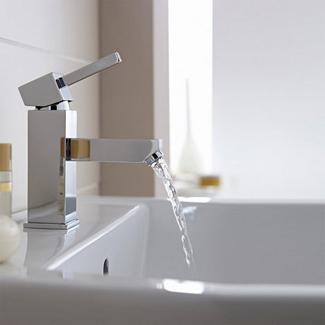 Kartell Pure Mono Basin Mixer with Click Waste in Chrome lifestyle