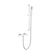 Kartell Pure Thermostatic Exposed Bar Shower with Adjustable Slide Rail Kit in Chrome