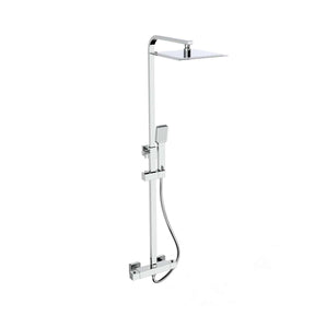 Kartell Pure Thermostatic Exposed Bar Shower with Sliding Handset and Overhead Drencher
