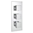 Kartell Pure Triple Concealed Thermostatic Shower Valve in Chrome