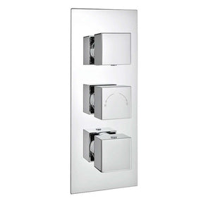 Kartell Pure Triple Concealed Thermostatic Shower Valve in Chrome