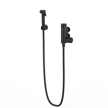 Kartell Round Douche Kit with Thermostatic Mixing Valve in Matt Black