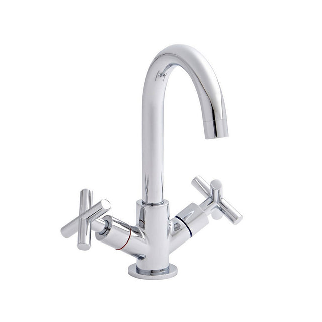 Kartell Times Mono Basin Mixer with Click Waste in Chrome
