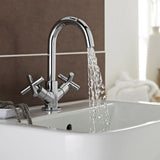 Kartell Times Mono Basin Mixer with Click Waste in Chrome lifestyle