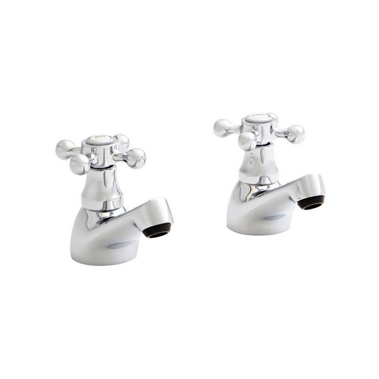 Kartell Viktory Basin Pillar Taps in Chrome