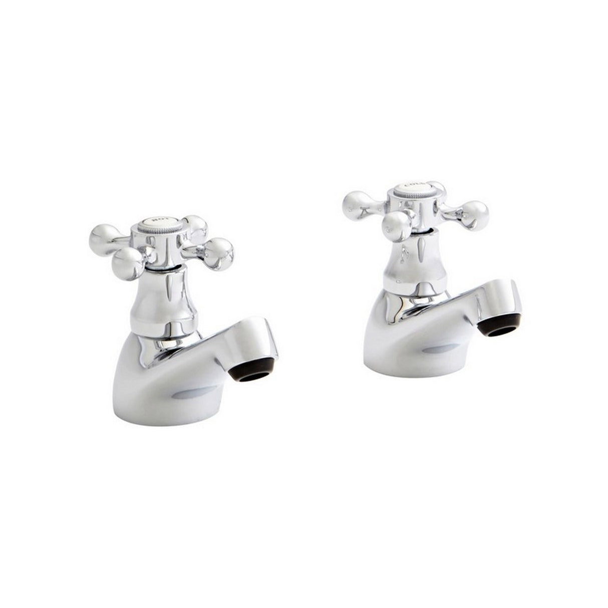 Kartell Viktory Basin Pillar Taps in Chrome