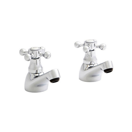Kartell Viktory Basin Pillar Taps in Chrome