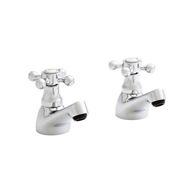 Kartell Viktory Basin Pillar Taps in Chrome