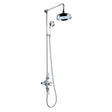 Kartell Viktory Thermostatic Shower With Rigid Riser in Chrome