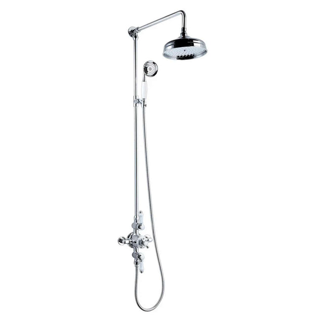 Kartell Viktory Thermostatic Shower With Rigid Riser in Chrome