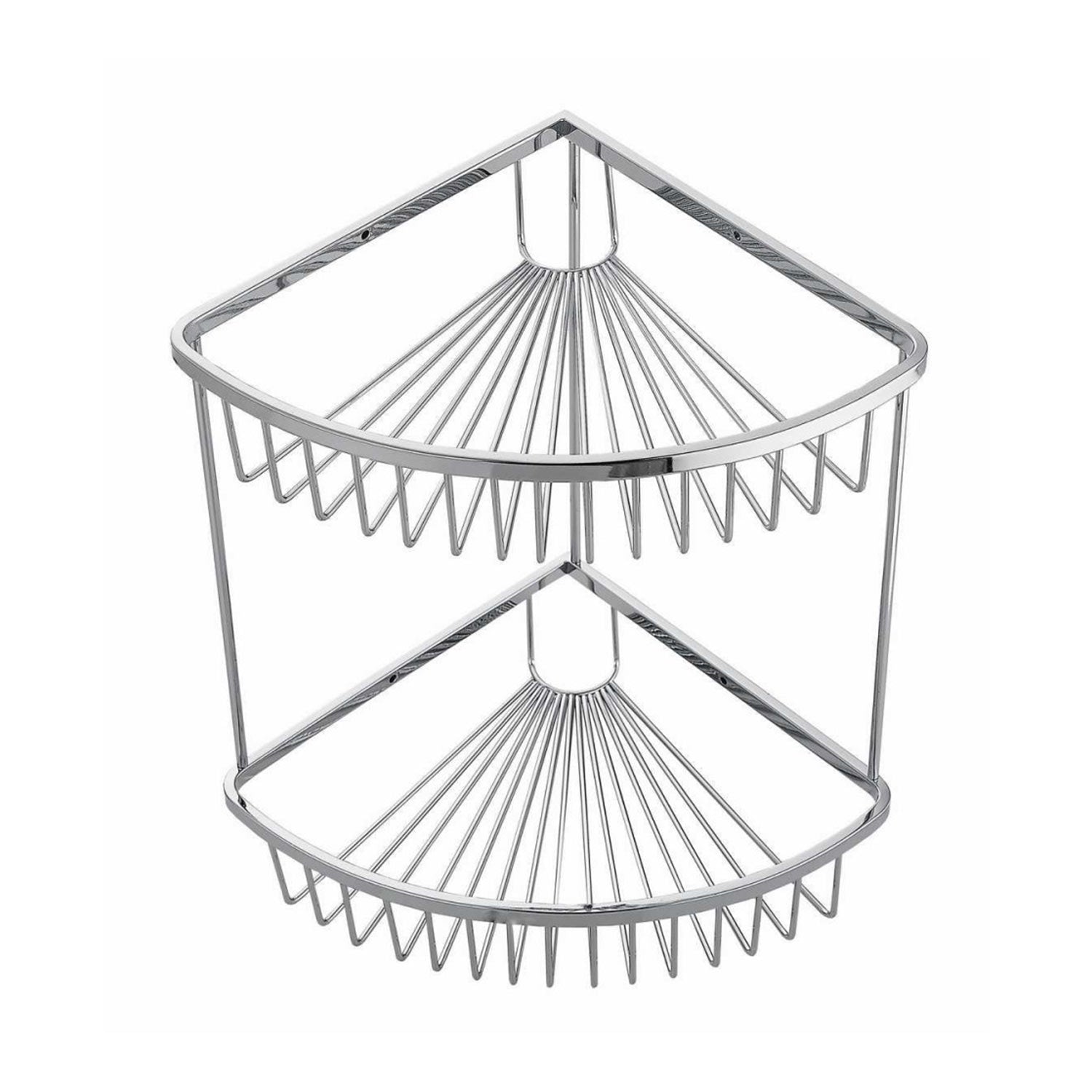 Kartell Wire Double Corner Basket in Chrome
