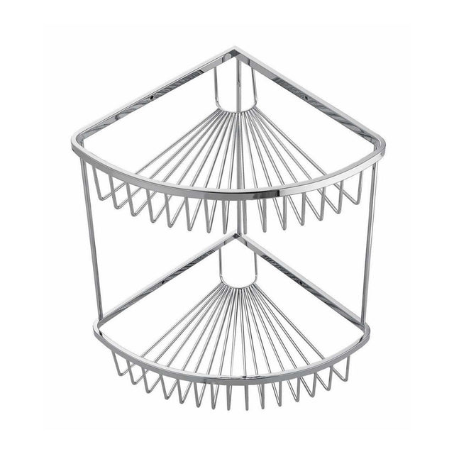 Kartell Wire Double Corner Basket in Chrome