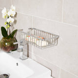 Kartell Wire Soap Basket in Chrome lifestyle