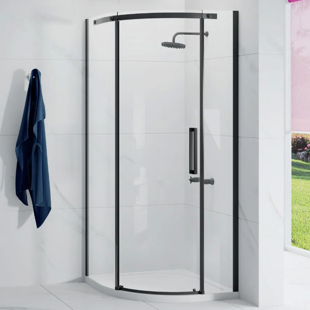 Merlyn Ionic Essence Frameless Black 900mm One Door Left Hand 