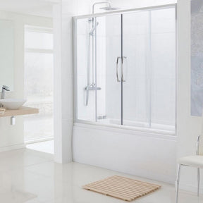Lakes Classic 1700mm Over Bath Semi-Framed Double Slider Door