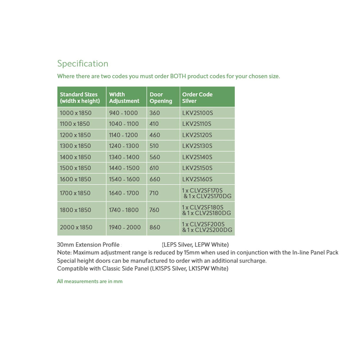 Lakes Classic 6mm Semi-Framed Sliding Door adjustments