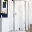 Lakes Classic 900mm Pentagon Semi-Framed Bifold Shower Enclosure