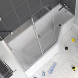 Lakes Classic 930mm Curved Hinged Bath Screen