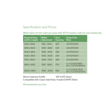 Lakes Classic Semi-Framed Double Slider Door specification