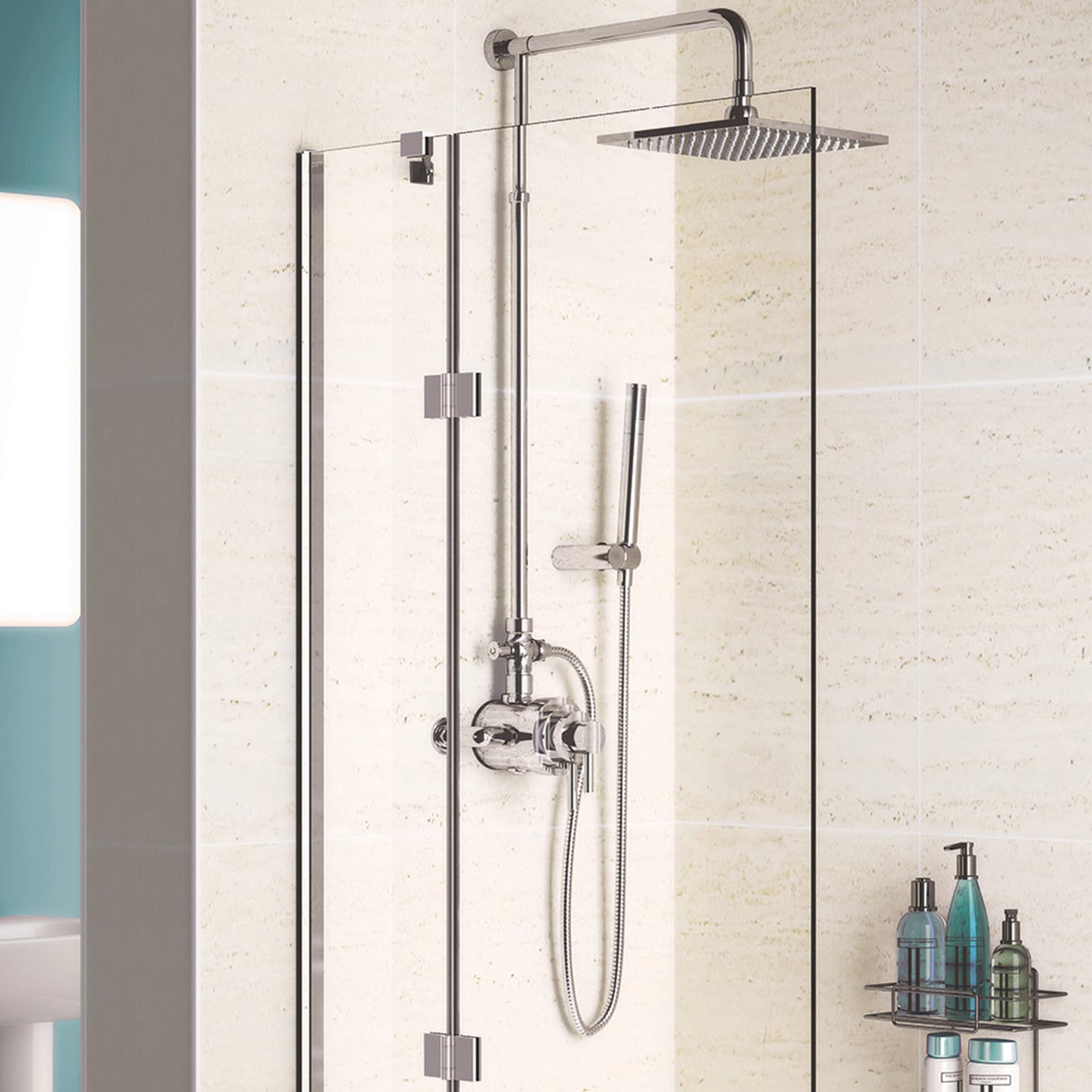 Lakes Coastline Left Hand Hinged Bath Screen