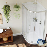 Lakes Coastline Valmiera Double Door Offset Quadrant Enclosure