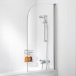 Lakes Curved 800mm Bath Screen 8mm AllClear Glass