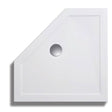 Lakes Low Profile 900mm Pentagonal Shower Tray With Fast Flow Waste