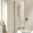 Lakes Square 800mm Bath Screen 8mm AllClear Glass