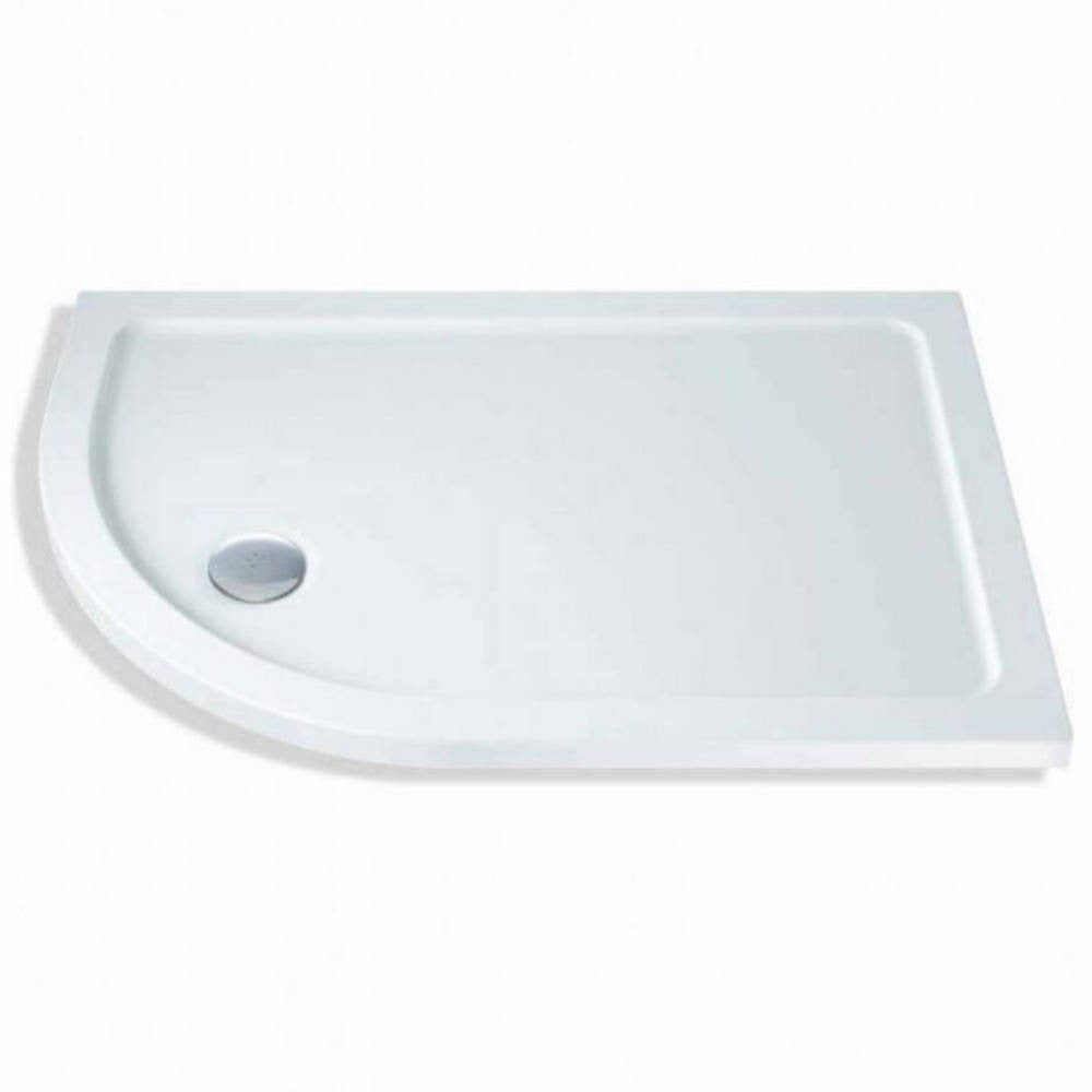 MX Elements Low Profile 40mm Anti Slip Left Hand Offset Quadrant Shower Tray