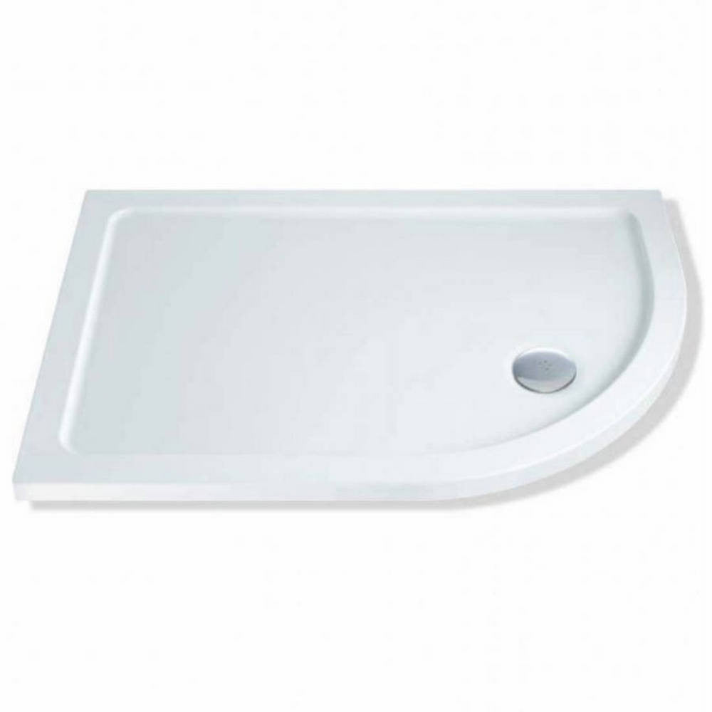 MX Elements Low Profile 40mm Right Hand Offset Quadrant Shower Tray