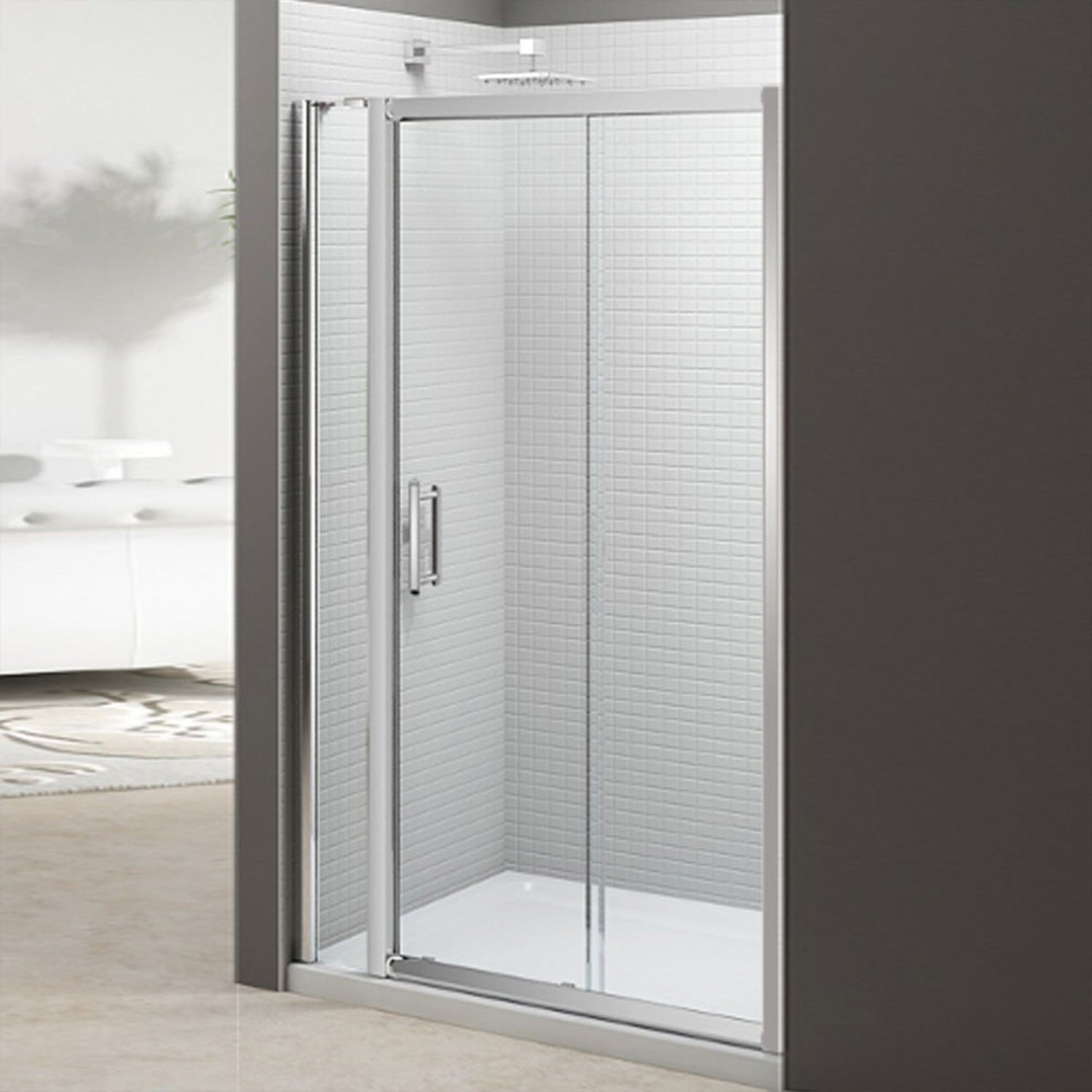 Merlyn 6 Series Sliding Door with Inline Panel